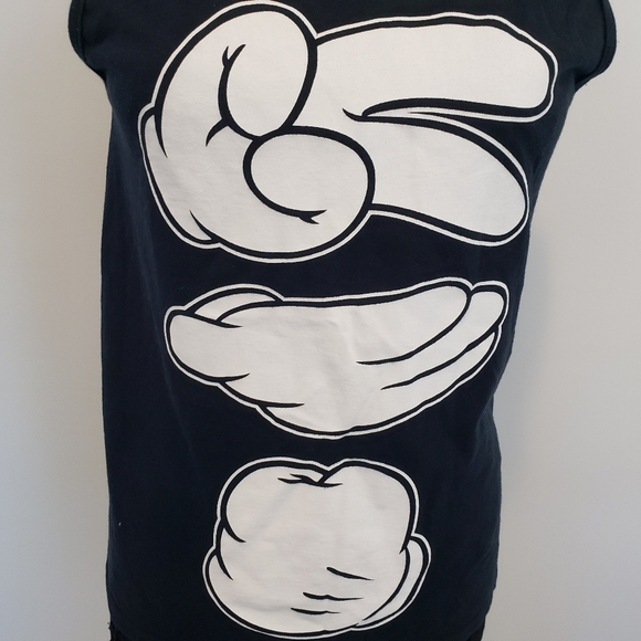 Disney Women's Mickey Hands Blouse Tank Top Size Small - Picture 2 of 8